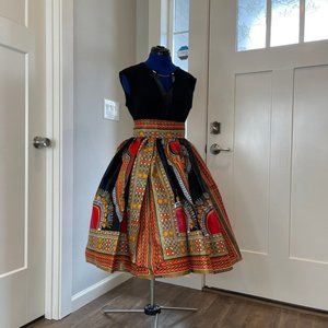 African midi skirt/Gift for her skirt/ African skirt/African women skirt/Danshik
